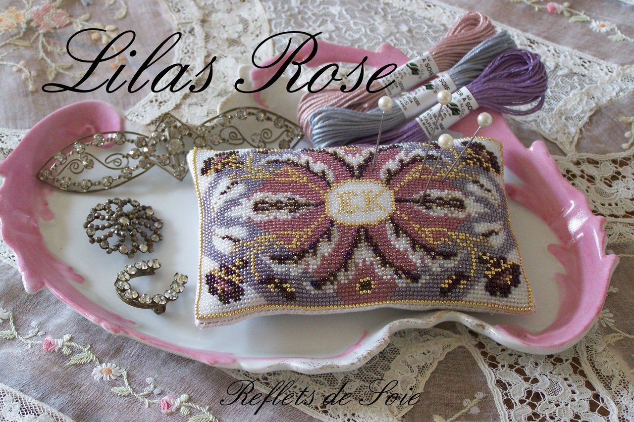 Reflets de soie - Lilas Rose, набор для вышивания бисером