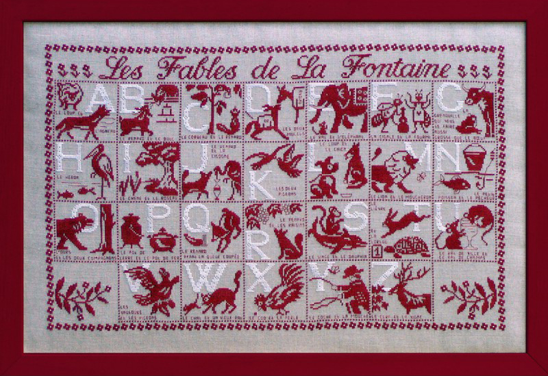 Lucas Creations - Fables de la Fontaine / Басни Лафонтена, схема для вышивания крестом