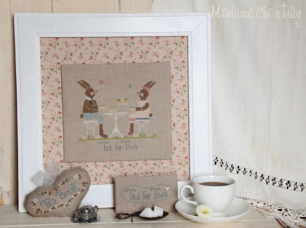картинка Madame Chantilly - Tea For Two / Чай на двоих, схема для вышивания крестом 