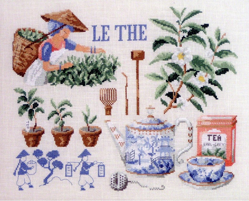 Lucas Creations - Le the / Чай, схема для вышивания крестом