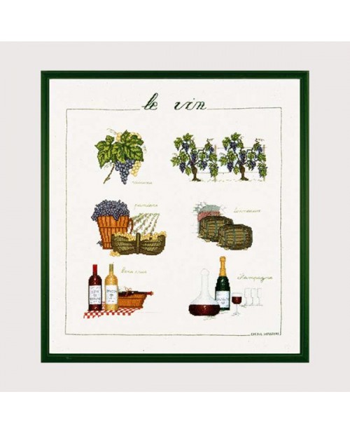 Le bonheur des dames - 1181 Le Vin / Вино, набор для вышивания крестом