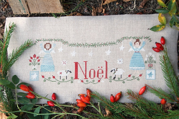 Madame Chantilly - Gloria / Noel / Рождество, схема для вышивания крестом